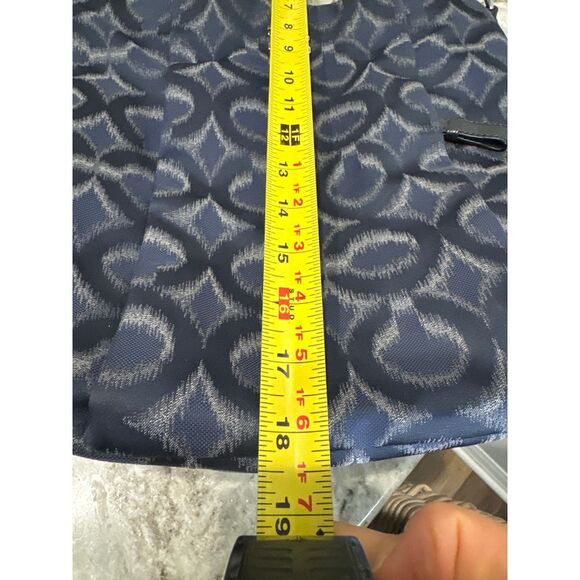 Coach Isabelle Op Ikat Navy Blue Carryall Crossbody Shoulder Bag C Pattern - Picture 8 of 9